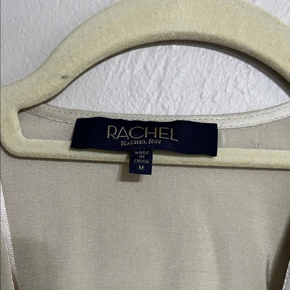 RACHEL Rachel Roy Metallic Cream Sleeveless Blouse - Picture 2 of 9